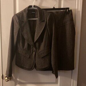 🤩 BOGO 🤩 XOXO Brown Skirt Suit